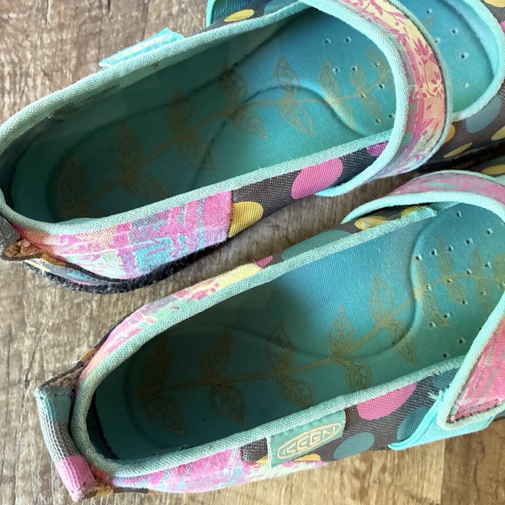 Keen Mary Jane Harvest Multicolor Polka Dot Patchwork Comfort Shoes Womens 8 - Picture 7 of 9